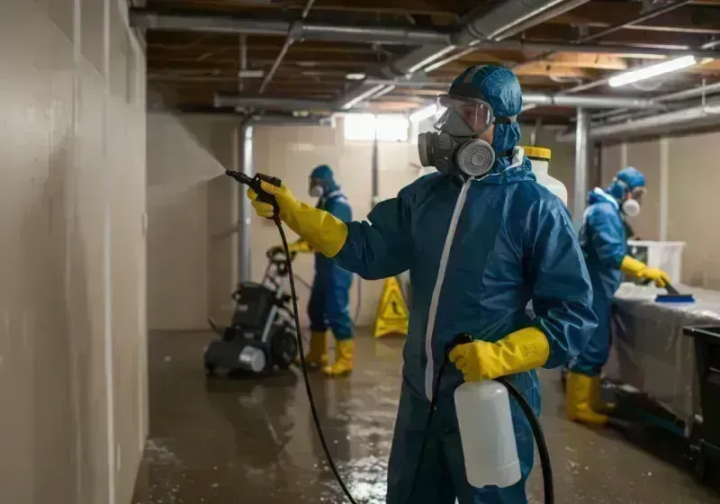 Basement Sanitization and Antimicrobial Treatment process in Douglas County, CO